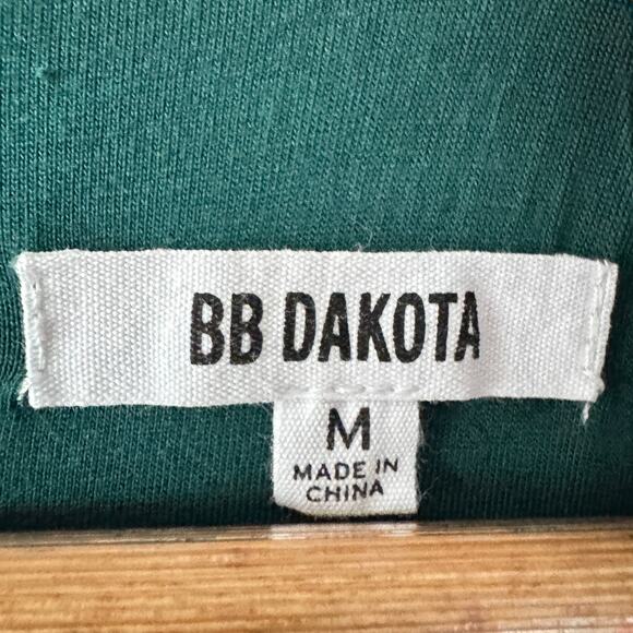 BB Dakota As You Pleats Dress Women Medium Green Mini Going Out Slinky Party - Picture 4 of 10